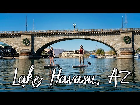 Paddle boarding at Lake Havasu, Arizona