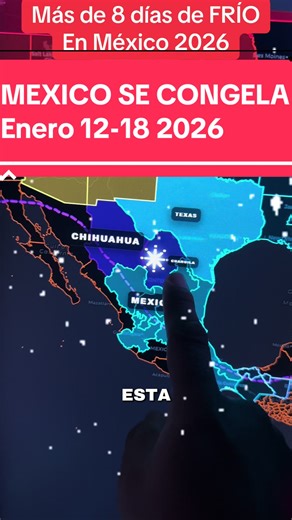 Frío extremo en México: ¡Nieve y heladas en 2026!