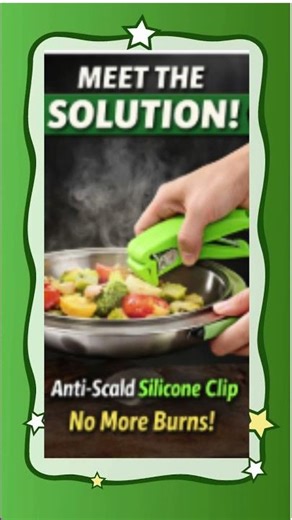 Stop Burning Your Fingers 🔥 | Anti-Scald Kitchen Clip You’ll Use Daily #happyhomedwelling#home