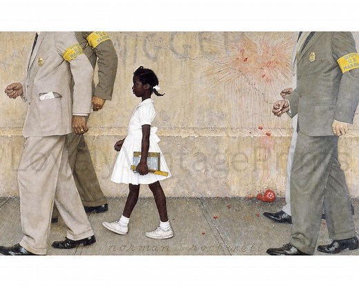 Printable Ruby Bridges Art Print | "the Problem We All Live With" by Norman Rockwell -| Diversity | Civil Rights | DIGITAL DOWNLOAD - Etsy