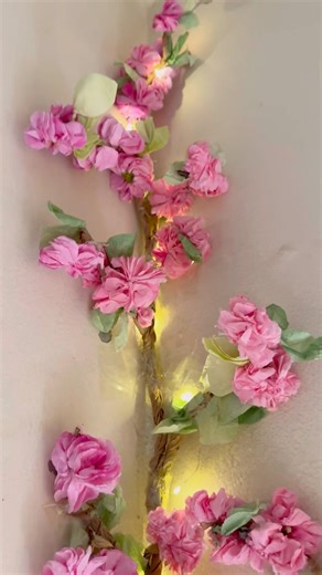 DIY Paper Cherry Blossom Tree Tutorial | How to Make a Kwanzan Cherry Blossom #shortsviral #diy