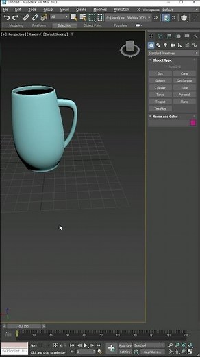 modeling a cup in 10 seconds 3ds max Quick modeling