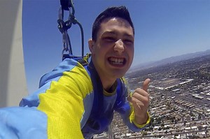 Fighter in Flight: A Journalist and a MMA Fighter jump off the Stratosphere — VIDEO