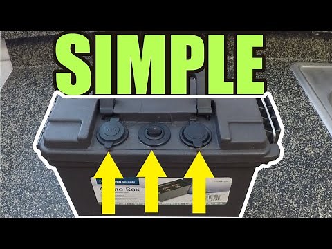 Simple DIY 12v Portable Battery Charging Box With USB/Lighter Connectors For Chordless Devices