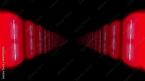 Red LED lights on sides running backwards neon for a modern effect Red Spectrum light