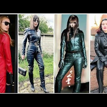 Beautiful leather fashion for women