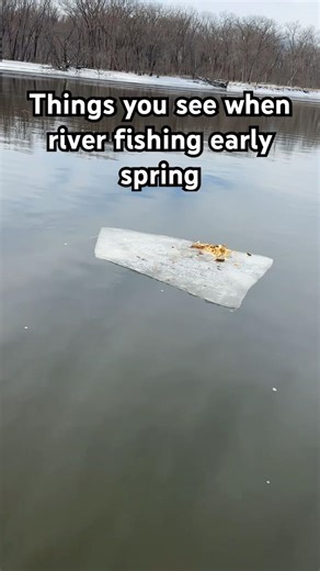 Early spring river fishing