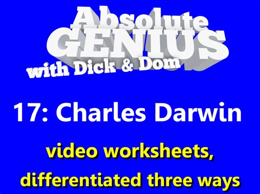 Darwin: video worksheets, differentiated x3. | Teaching Resources