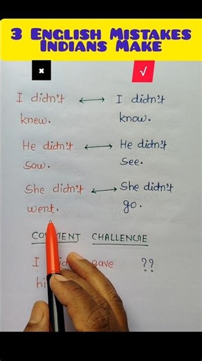 Many Indians Still Make These 3 Common English Mistakes! 😮 | English Mistakes Indians Make