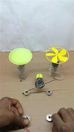 Two Fans One Motor! Power Distribution Experiment 😱⚡