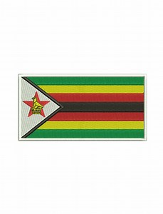 Zimbabwe Flag Embroidery Design | Machine Embroidery File (digital Download) - Etsy
