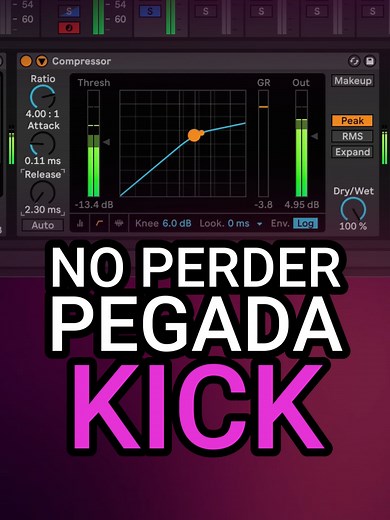 PEGADA EN EL KICK #kick #drums #drumkit #compressor #ableton #abletonlive