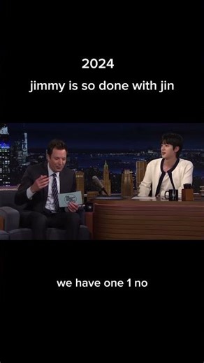"Jin asking the REAL questions on Jimmy Fallon 😆#BTS#Jin#FunnyMoment#TheTonightShow#