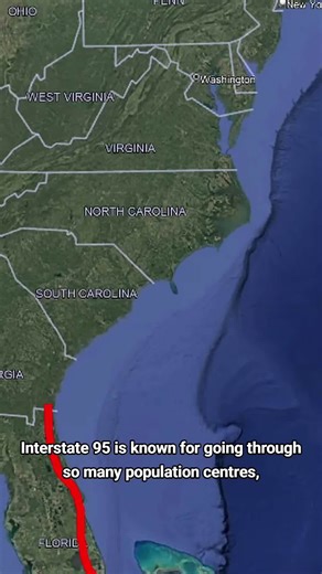 Why Interstate 95 Is So WEIRD In South Carolina #geography