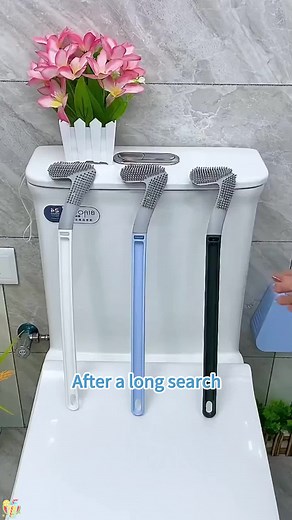 Silicone toilet brush, powerful cleaning without scratching, fast and thorough!