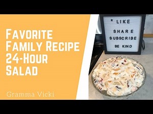 24 Hour Salad Recipe | Fruit Salad Dessert