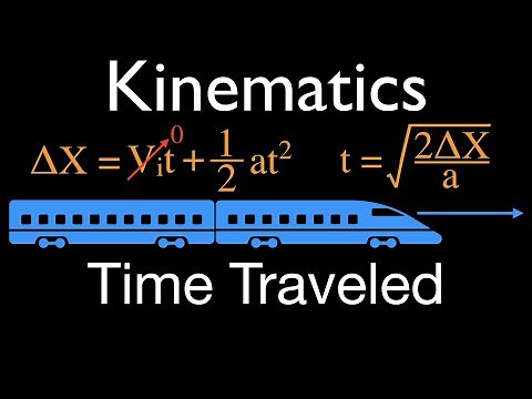 Physics, Kinematics (6 of 7) 1 D Horizontal Motion, Solve for Time, No. 1