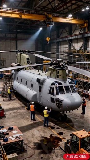 CH-47 Chinook Helicopter Full Manufacturing Process 🚁 | From Parts to Power Machine