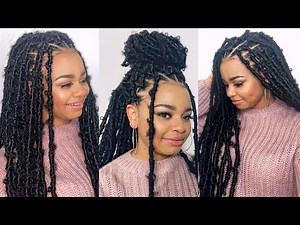 EASY LONG BUTTERFLY LOCS TUTORIAL in 1 HR 🦋| Distressed Butterfly Locs Crochet | Janet Collection