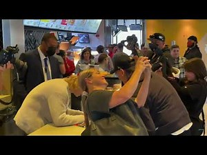 The Kid LAROI gets Macdonalds with Katarina Deme