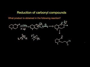 Reduction of carbonyl compounds_worked ex. | Alcohols, phenols and ethers | Chemistry | Khan Academy