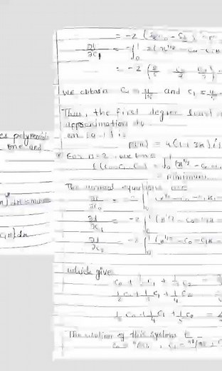 Least Squares polynomial Approximation topic/For full video visit site