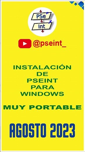 🟡 [ CLASE 01 ] Instalar PSeInt Portable 2023 | 💻 Para Windows en PC | 👈