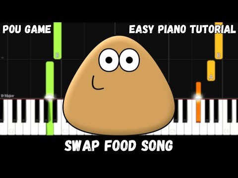 Pou - Food Swap Song (Easy Piano Tutorial)