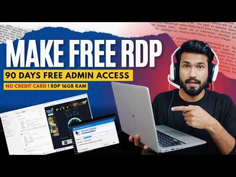 How to Create RDP for Free 3 Months | Full Admin Access (Step-by-Step)