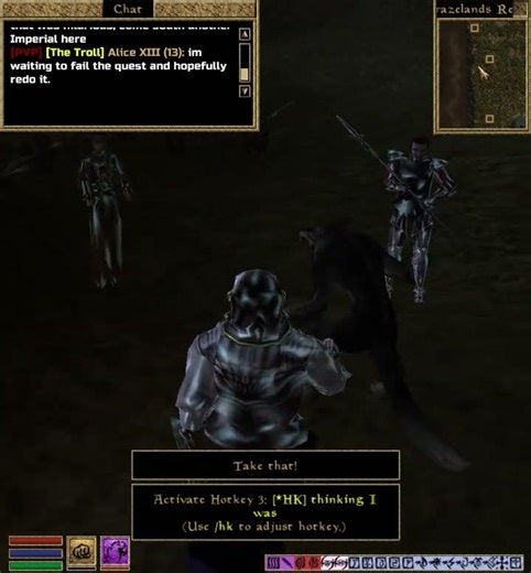 Morrowind MMO - Fighting a Werewolf in the Grazelands [Quest] #mmo #openmw #openmw #multiplayer