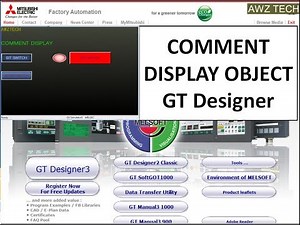 USE OF COMMENT DISPLAY OBJECT GT Designer