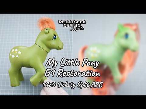 1984 My Little Pony Lickety Split Vintage Toy Restoration, Sculpting & Repaint MLP G1 Hasbro Nirvana