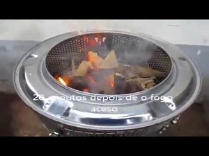 Simple and quick fire pit from a washing machine drum\\ fire pit from washer drum