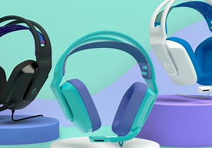 Logitech's G335 is a colorful, wired (and more affordable) version of the G733