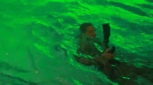 As part of yesterday's Leader's Conference activities, grads and guests toured the Combat Water Survival Swim Lab in Arvin Gym's Crandall Pool. Survival Swimming is required during Yearling year, and is designed to expose cadets to real-life battle scenarios where they must think, analyze, and react under duress in less than optimal conditions. In this video, MAJ Tim Mitroka '04 and MAJ Tom Koppen demonstrate Survival Swimming in a simulated environment full of intense waves, rain, battle soundt