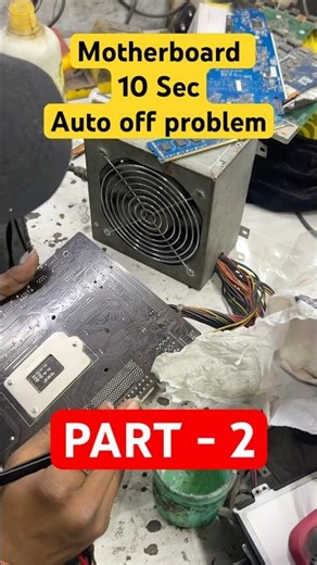 PC auto off after 10 sec problem part 2 #shorts #shortsvideo #helpbyravi #pc #pcrepair #computer