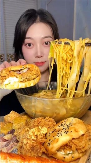 Spicy Fire 🔥🌶🍜 Noodle #asmreating #mukbang #yummy #delicious #noodlechallenge