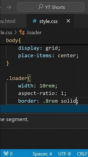 CSS Tricks 04 | HTML CSS Loading Animation #cssanimation #frontend #coding #css