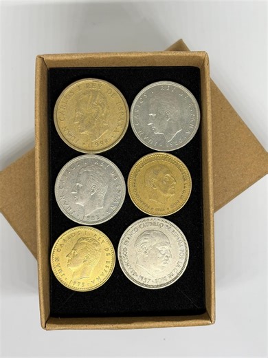 Spanish Coin Gift Box - Carlos I Rey, Franco - A Refined Historical Collectible Presented in a Gift-ready Box – Ideal for Collectors - Etsy UK