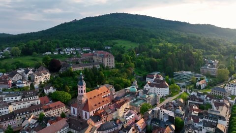 Baden-Baden, Germany: Drone tour of the Black Forest spa town
