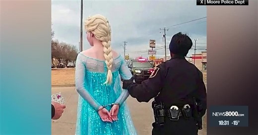 Oklahoma Police Arrest Frozen’s Elsa for Cold