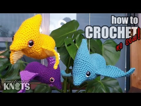 How to crochet a Pterodactyl - no sewing required!