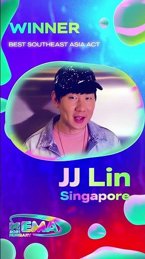 JJ Lin Wins Best Southeast Asia Act At The 2021 MTV EMAs! #shorts