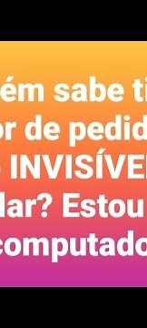 como desativar o modo invisível do gestor de pedidos pelo celular
