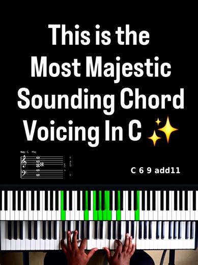 Try this chord when you just want to play something unexpected. 👉🏽 If you are still stuck at the same level on keys, Grab the blueprint in my bio and start leveling up. #pianolesson #pianotutorial #pianolessons #pianotutorials