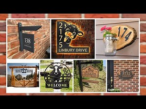 🔥 House Number Signs Ideas | Metal & Wood Address Plaques