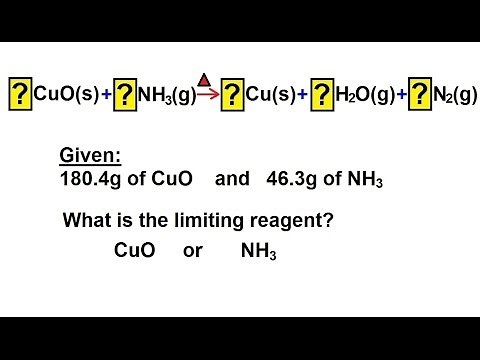 Chemistry - Limiting Reagents in Chemical Equations (22 of 38) Example 2