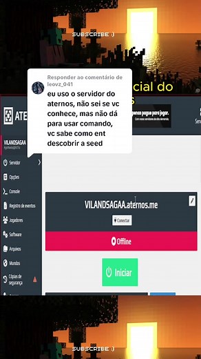 Respondendo a @leovz_041 Como achar Seed no aternos! #fyp #minecrafttutorial #minecrafter #minecraft #fy