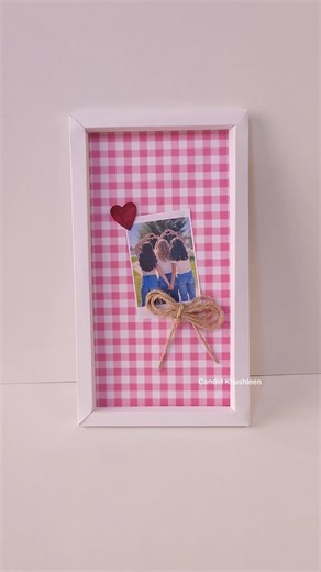 Fold this cute Pinteresty Frame with me 💝🎀#paper #frame #tutorial #gift #cute