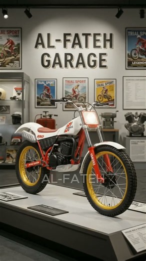 YAMAHA TY250R 1983 CLASSIC SINGLE-CYLINDER TRIAL OFF-ROAD HERITAGE MINIATURE MODEL #asmr